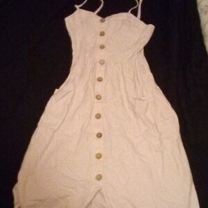 Light Pink Dress With Buttons